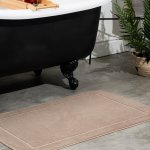 Large Bath Tub Mat - Light Brown