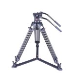 Powerwin 10KG Fluid Head Professional Tripod For Video Mirrorless & Dslr Cameras 2 Panning Handles PW-180B
