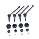 Metal Drive Shaft And 12MM Wheel Hex Adapter For Wltoys Rc Car Black