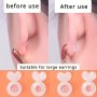 Silicone Earring Backs For Heavy Earrings - Invisible Lift Support Pads For Droop-free Earlobes - Secure Earring Lifters For Studs & Danglers - 6/12/20