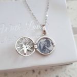 CNE103624 - Personalized Photo Tree Locket Necklace 925 Sterling Silver