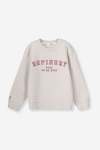 GIRLS Branded Sweat Top - 10 Cement