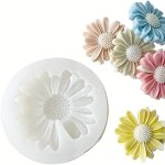 1PC Daisy Flower Silicone Mold - Resin Candle Mold For Floral Decorations And Gummy Crafts