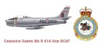 Canadair Sabre Mk 5 414 Sqn Rcaf Mug