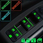 Make Your Car Shine With These Colorful Window Button Luminous Stickers