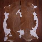 As Grade Nguni Hide 590 Brown white L - Large Brown white Panelled