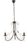 Metal Chandelier With Clear Arcylic Crystals - 3 Light