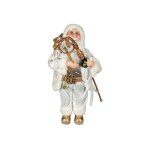 Goldair Gold And White Santa With Staff 45CM