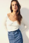 Off-the-shoulder Top - White