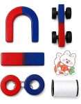 Magnetic Science Experiment Kit For Kids Stem Learning Magnet Set With Horseshoe Magnet Bar Magnet Magnetic Car Ring Magnets & S
