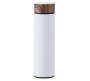 Premium Quality Stylish Wooden Detail White Travel Flask