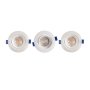 95MM White Round LED Downlight 3 Pack - 5W Warm White