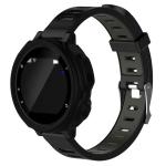 Solid Color Silicone Watch Protective Case For Garmin F235 F750 Black