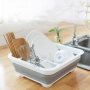 Collapsible Dish Drainer Dinnerware Portable Folding Rack