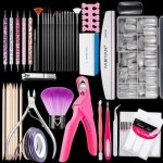 Fabiyan Nail Brush Nail Piece Set Nail Art Polishing Supplies Set Specification: Transparent Full-sticked Big Set