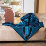 Mini Khotso - Mojalefa Black peacock scarlet - 110 X 130 Cm MINI