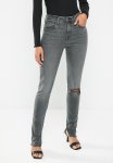 Levi's 721 Split Hem - Black Destructed