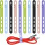 Adjustable Silicone Cable Organizer Multi-colored For Home Office Electron