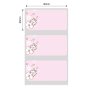 NB219 - - B1 / B21 / B3S / B4 - 40X20MM - 320 Pink Rabbit Labels