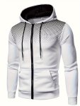 Solid Thermal Hoodie Cool Hoodies For Men Men's Casual Classic Design Pullover Hooded Sweatshirt With Kangaroo Pocket Streetwear