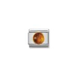 Composable Classic Link In Gold With Round Amber