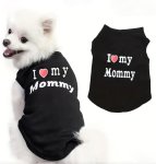 Dog cat Vest I Love My Mom dad