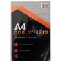 - A4 Display File / Flip File - Soft Cover 10 Sleeves