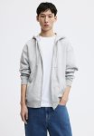 Loose Fit Zip-through Hoodie - Grey
