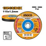 Ingco Disc Cutting Abr Metal 115X1.2X22.2MM 10PCE