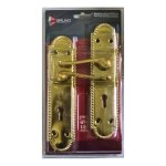 Bruno 8” Brass Plated Georgian Round Lockset