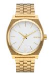 Nixon Time Teller Unisex Watch - Gold White
