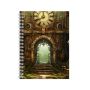 Gate A5 Notebook Spiral And Lined Trendy Steampunk Graphic Notepad Gift 140