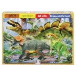 48 Pce Rgs Dinosaurs In The Forest