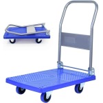 100KG Heavy Weight King Single Platform Trolley 48X68CM