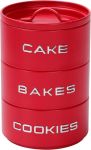 Retro Stackable Cookie cakes bakes Tin Canister