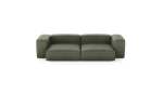 Two Module Sofa - Leather - Olive - 272CM X 136CM