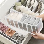 3PCS Car Underwear & Sock Organizer Set - Polyester Drawer Divider For Rvs Wardrobe Storage Solution