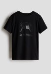 Printed T-Shirt - Black