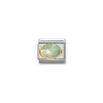 Composable Classic Link In Gold With Green Jade