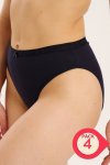 Branded 4 Pack Cotton Stretch French Cuts Panties Assorted Pack