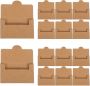 Business Card Holder Desktop Cards Case 105X65X5MM Kraft Paper 30PCS