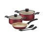 7PCS Aluminum Cookware Set With Non-stick Internal Coating