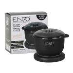 Enzo EN-1115 Professional Home MINI Hair Removal Silicone Wax Heater - Black