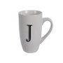 Mug - Household Accessories - Ceramic - Letter J Design - White - 3 Pack