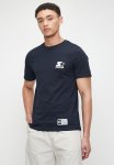 Round Neck Core Logo Tee - Navy white