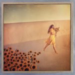 Bringer Of Sunshine Art Print - 30 X 30CM Framed Canvas With Natural Wood Frame