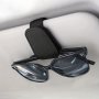 Magnetic Faux Leather Car Sun Visor Sunglasses Holder Glasses Portable Clip Storage Rack - Car Interior Accessories