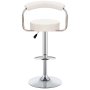 Gof Furniture - Succulent Bar Stool Pu Leather White