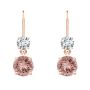Kate Earring - Vintage Rose Crystal
