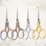 1PC Plum Blossoms Antique Scissors Stainless Steel Household Scissors Window Embroidery Wool Embroidery Scissors Handmade Studen